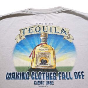 Vintage Y2K Big Dogs Tequila Makimg Clothes Fall Off Size XL Mens Brown T-Shirt